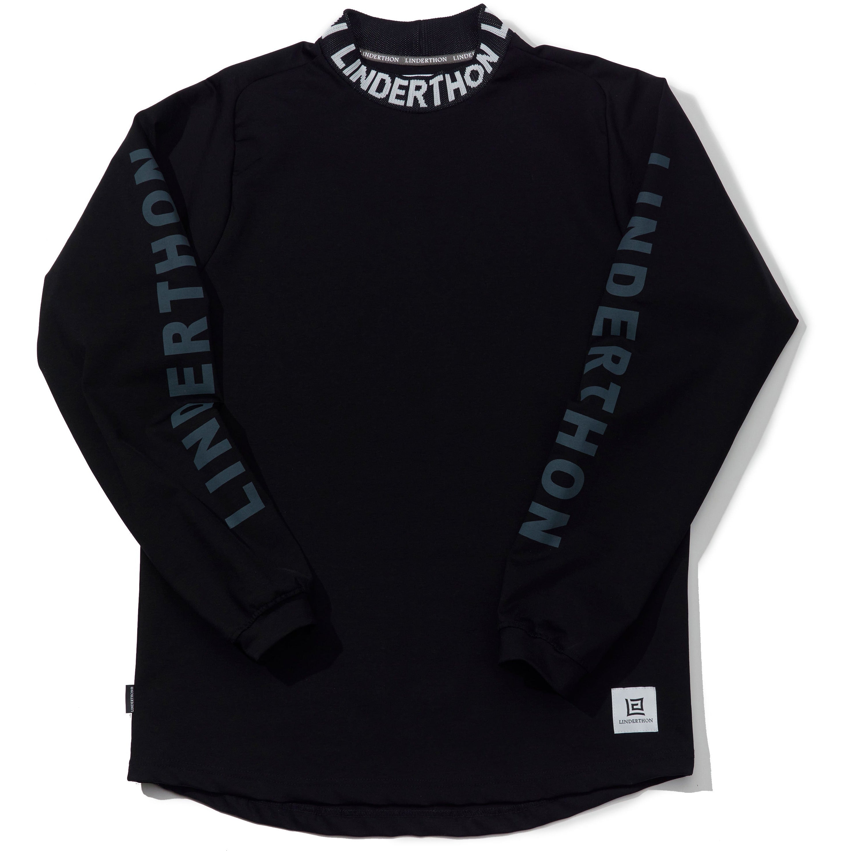 新品】Golfickers モックネック side mesh（L）黒