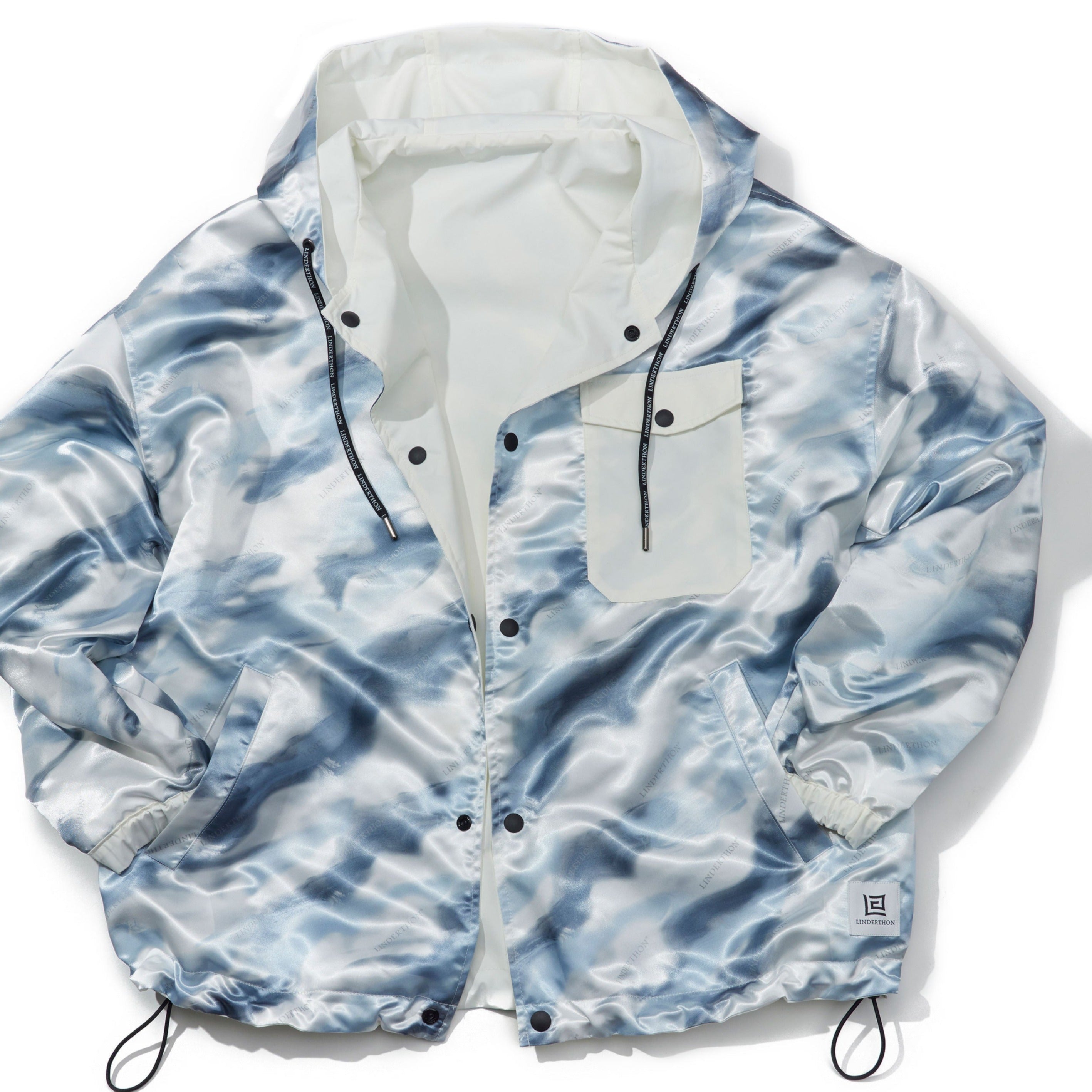 ゴルフウェア ジャケット　LINDERTHON リバーシブルフードアウター / Reversible hooded outerwear