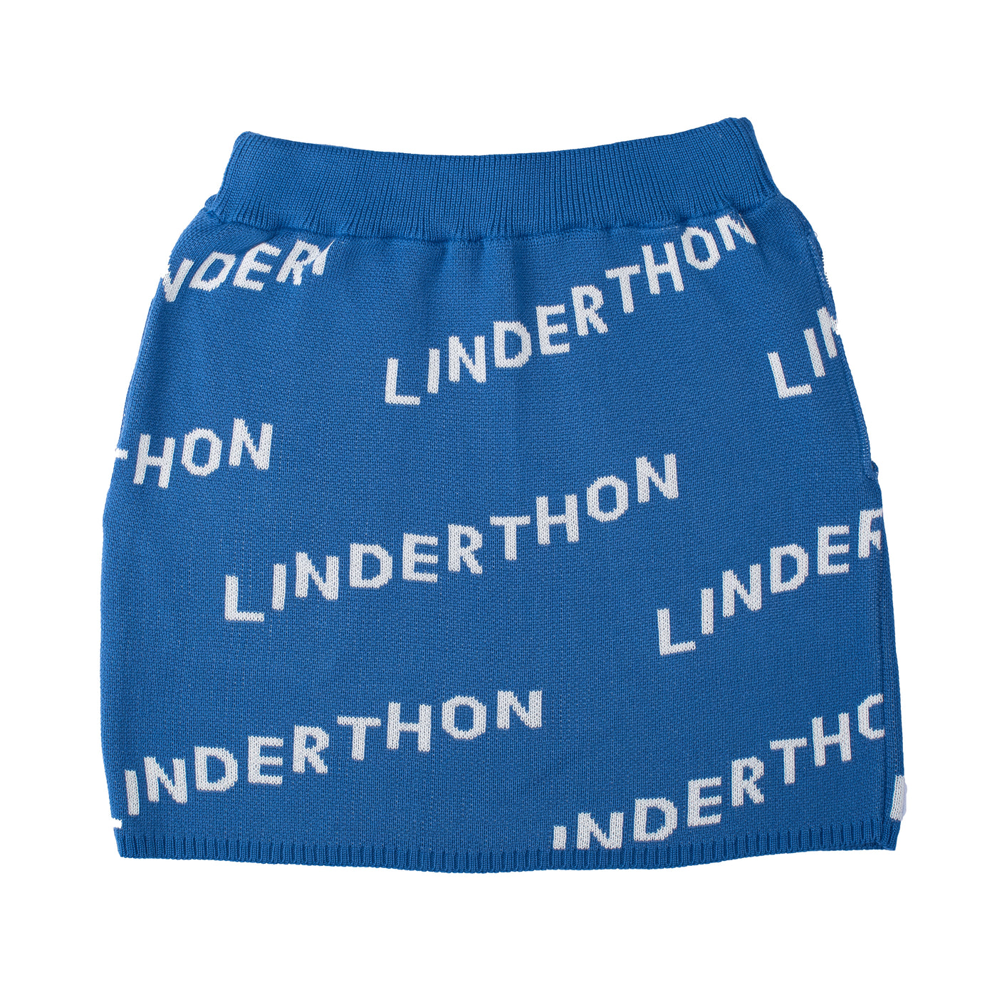 Logo Knit Skirt - Blue