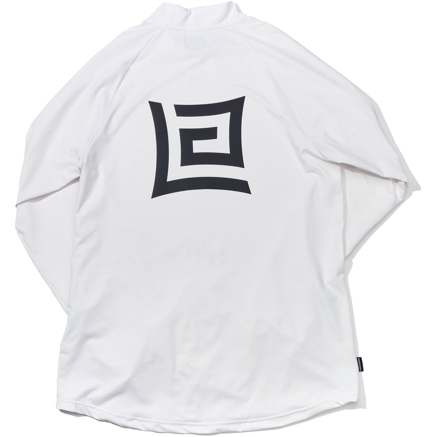 L008 Back Logo Long Sleeve Mock - White