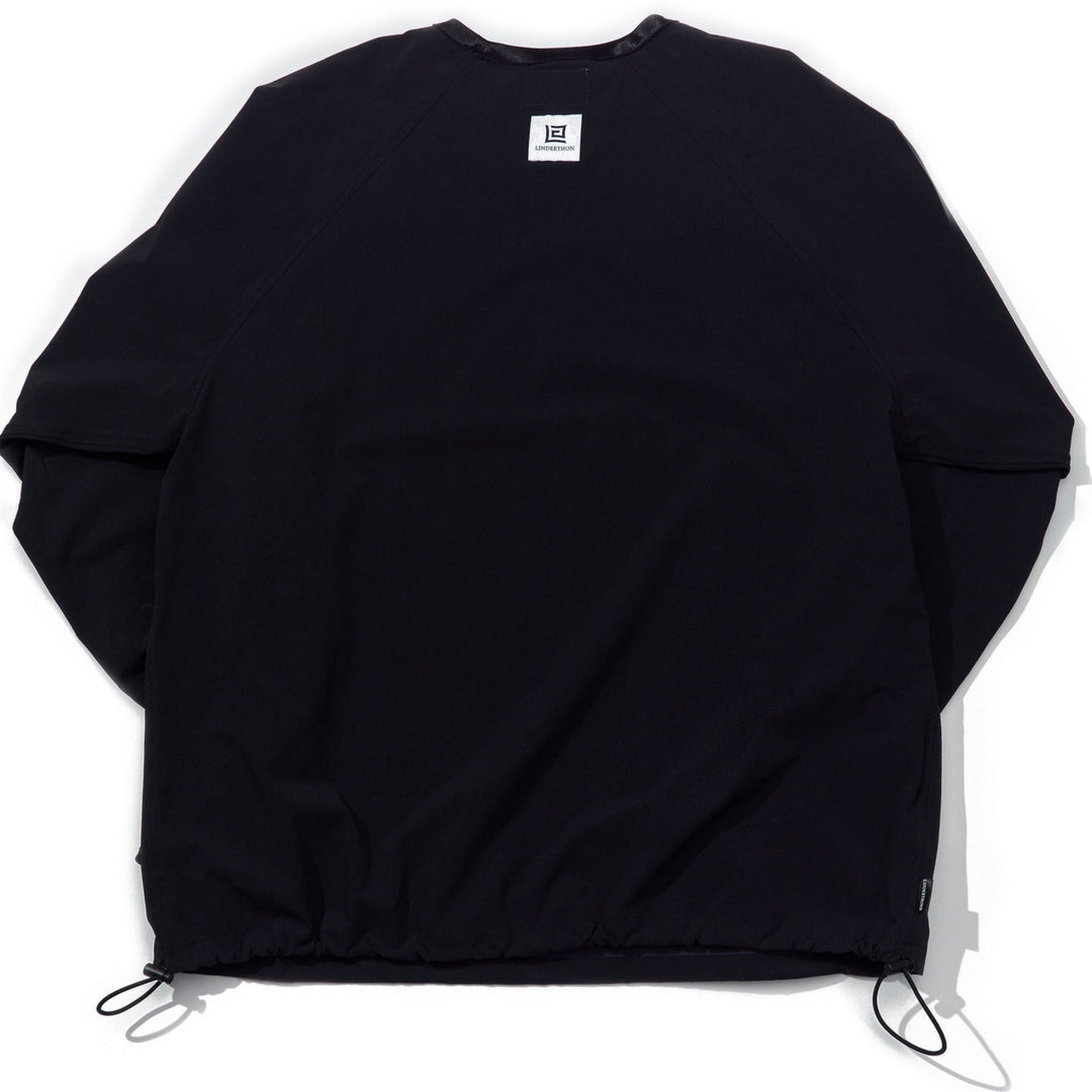 【極美品】アンタイトル　セットアップ　伸縮性生地　ブラック　ストレッチ セットアップ対応】ストレッチロングジレ A/C DESIGN BY ALPHA