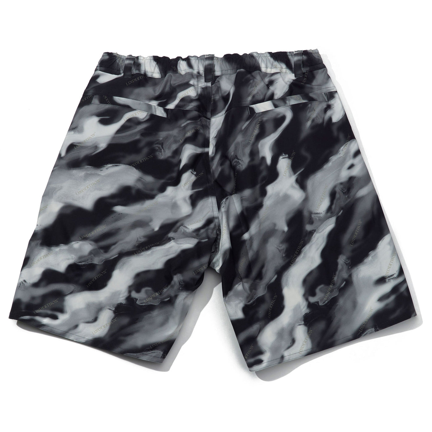 L011 Original Marble Short Pants - Black×White