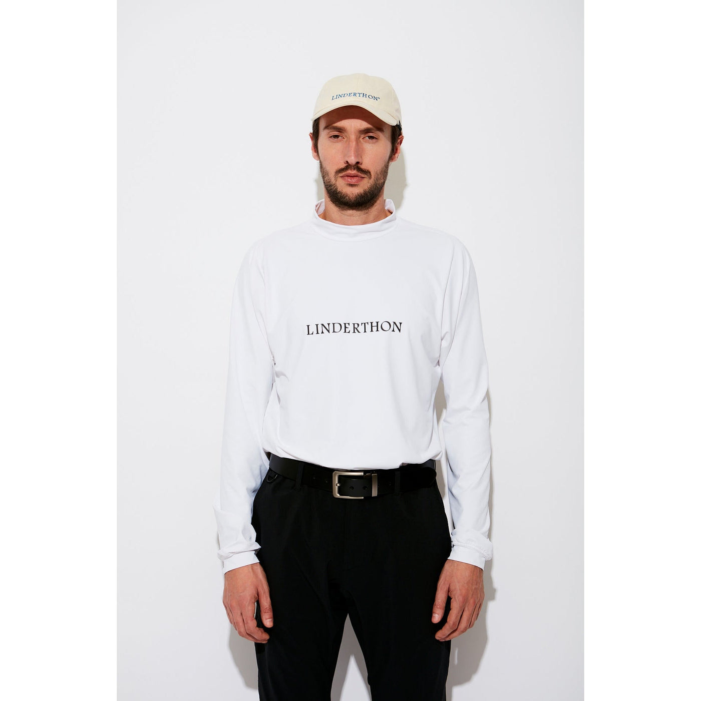 buddix Logo Mock Neck Tee LS ホワイト/Lサイズ-